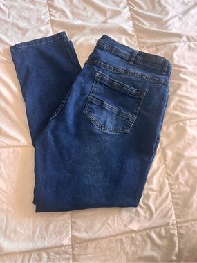 Men's Kenneth Cole Classic Dark Blue Jeans 42X30